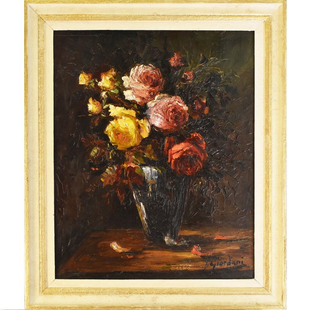 A roses flowers flower painting flower art work oil painting 20th century.jpg